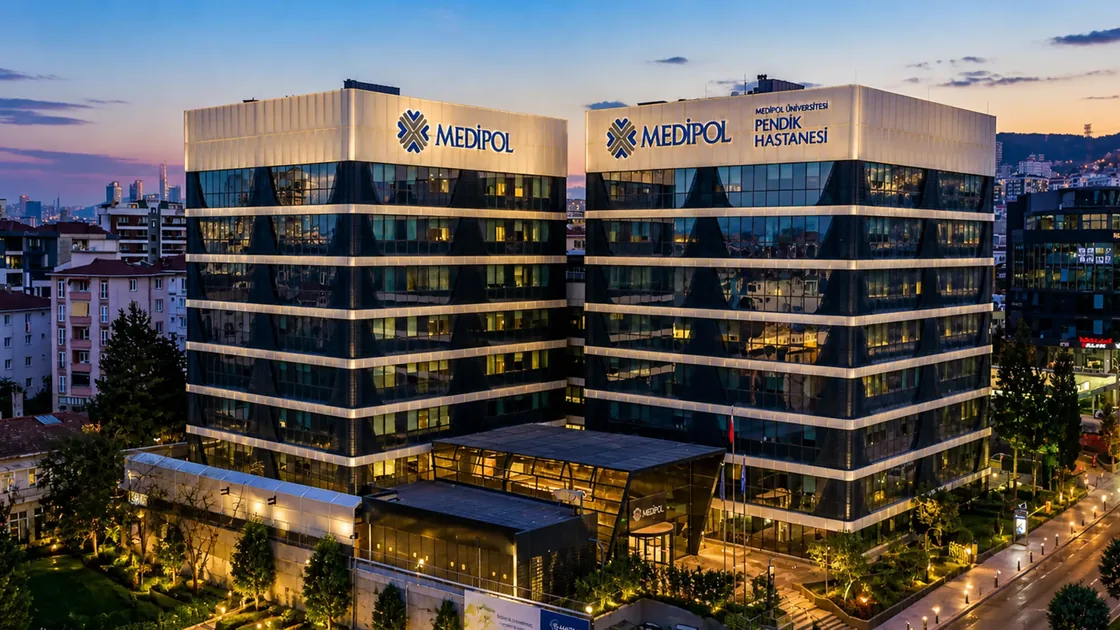 Partner hospital in Istanbul at dusk