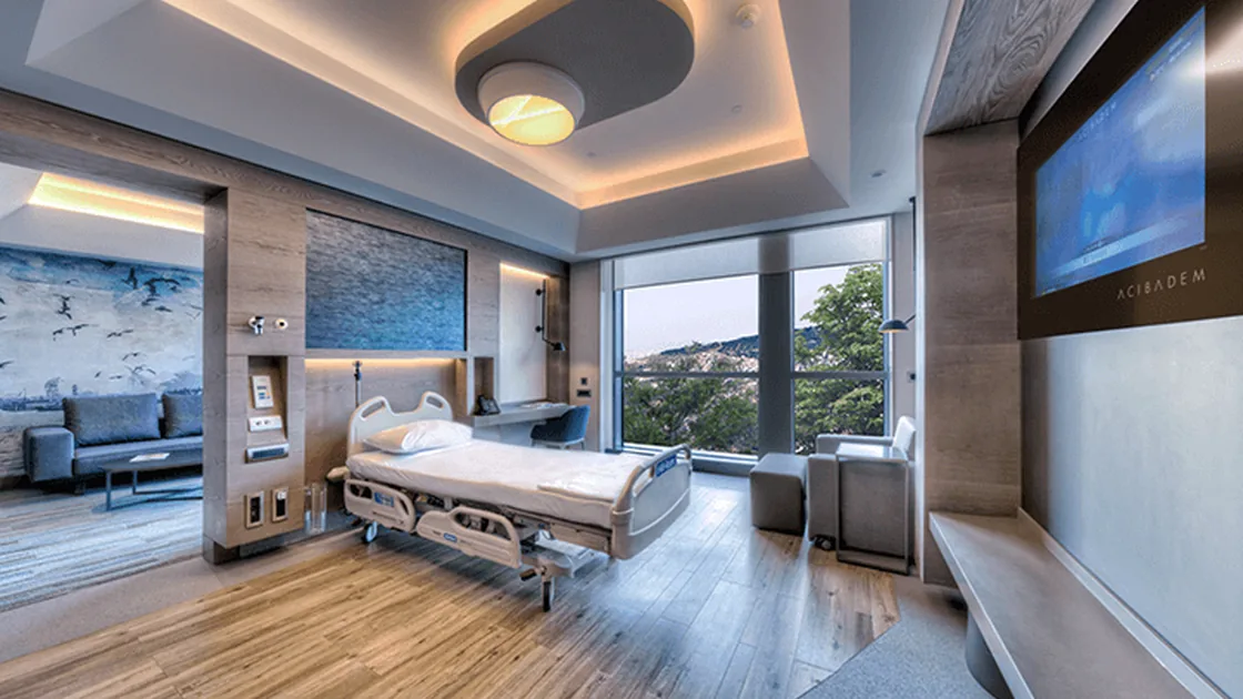 Patient room with sea view